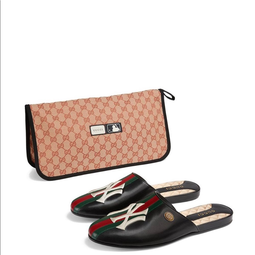 Gucci leather NY slippers - Picture 2 of 4